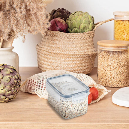 Airtight Storage Container with Lids, Plastic Pet Food Storage Container with Locking Lid,Pet Dog Cat Food Dispenser ,Clear Pet Dog Food Storage Bin Containers for Rice Grain(Green,4.72x7.68") Z5-800ml.
