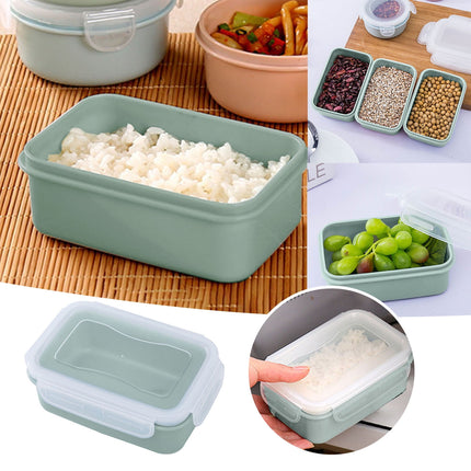 Plastic Meal Prep Containers with Lids, Food Storage Containers with Snap Locking Lids, Airtight Lunch Containers, Microwave, Oven, Freezer and Dishwasher (Blue/1 Pcs) 5.5x3.7 5.5" x 3.7" Green.