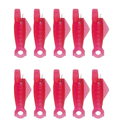 Fish Mouth Sewing Machine Needle Threader Upgraded Automatic Sewing Needle Threader,Simple Needle Threader Tool,Quick Sewing Machine Cycle Simple Needle Threader Tool(5 pcs-HotPink) 10 pcs-HotPink.