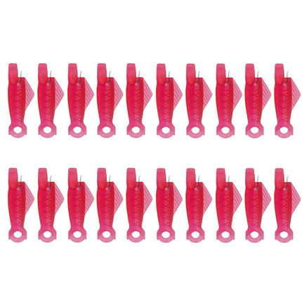 Fish Mouth Sewing Machine Needle Threader Upgraded Automatic Sewing Needle Threader,Simple Needle Threader Tool,Quick Sewing Machine Cycle Simple Needle Threader Tool(5 pcs-HotPink) 20 pcs-HotPink.