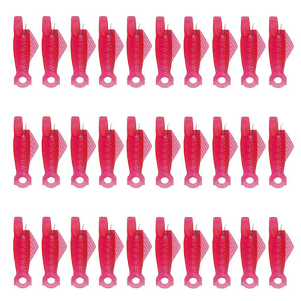 Fish Mouth Sewing Machine Needle Threader Upgraded Automatic Sewing Needle Threader,Simple Needle Threader Tool,Quick Sewing Machine Cycle Simple Needle Threader Tool(5 pcs-HotPink) 30 pcs-HotPink.