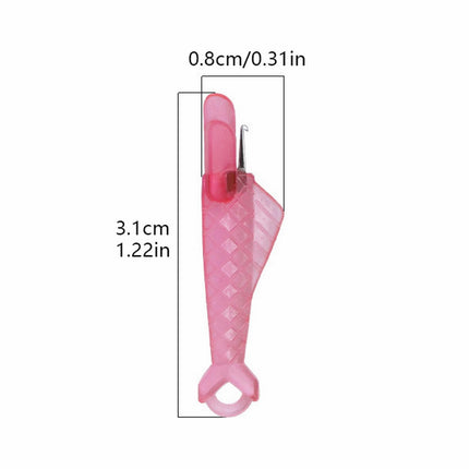 Fish Mouth Sewing Machine Needle Threader Upgraded Automatic Sewing Needle Threader,Simple Needle Threader Tool,Quick Sewing Machine Cycle Simple Needle Threader Tool(5 pcs-HotPink) 40 pcs-HotPink.