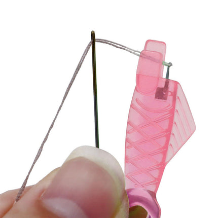 Fish Mouth Sewing Machine Needle Threader Upgraded Automatic Sewing Needle Threader,Simple Needle Threader Tool,Quick Sewing Machine Cycle Simple Needle Threader Tool(5 pcs-HotPink) 5 pcs-HotPink.