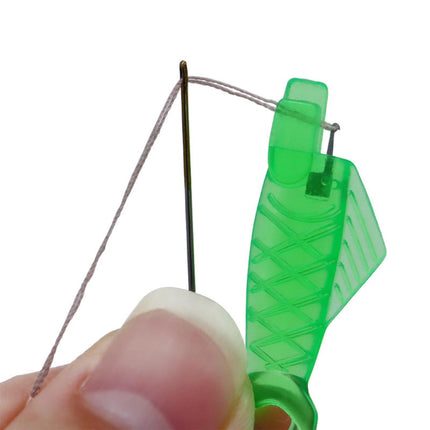 Fish Mouth Sewing Machine Needle Threader Upgraded Automatic Sewing Needle Threader,Simple Needle Threader Tool,Quick Sewing Machine Cycle Simple Needle Threader Tool(5 pcs-HotPink) 50 pcs-Green.
