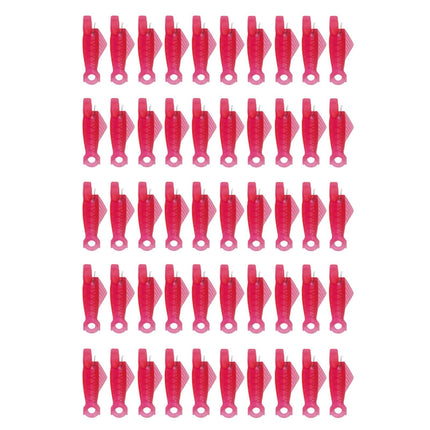 Fish Mouth Sewing Machine Needle Threader Upgraded Automatic Sewing Needle Threader,Simple Needle Threader Tool,Quick Sewing Machine Cycle Simple Needle Threader Tool(5 pcs-HotPink) 50 pcs-HotPink.