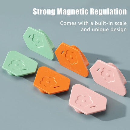 1Pcs Magnetic Seam Guide for Sewing Machine, Multifunctional Polygonal Hemmer Guide with Scale, Universal Sewing and Quilting Supplies Accessories Tools (Polygonal Seam Guide) (Orange) Orange.