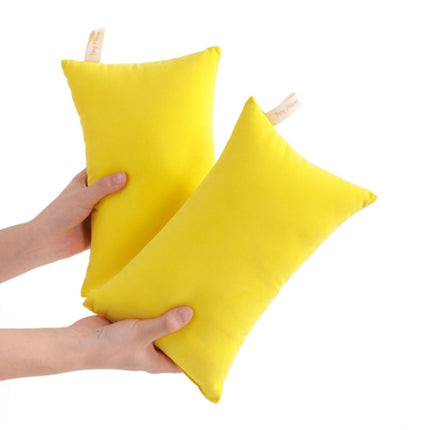 2 Pack Microfiber Pillow,Tiny Pillows,11"x7" Microfiber Mini Pillows for Travel,Pets,Soft and Machine Washable Small Pillows for Neck,Wrist, and Knee Comfort,for Travel,Cars, Airplanes(Yellow) Yellow.