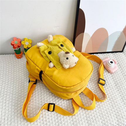 1 Pcs Travel Backpack,Cute Custom BookBag with Detachable Bear,Travel Backapck for Women/Men Casual Laptop Bookbag,Large Capacity Backpack for Birthday Gift,Christmas Gift,8.6x11 in(Green) Yellow.