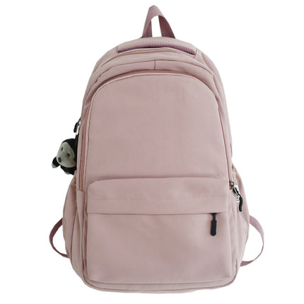 1 Pcs Travel Backpack,Cute Custom BookBag with Detachable Bear,Travel Backapck for Women/Men Casual Laptop Bookbag,Large Capacity Backpack for Birthday Gift,Christmas Gift,8.6x11 in(Green) Z3-Pink.