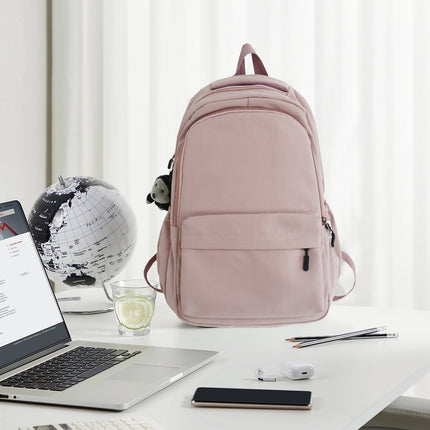 1 Pcs Travel Backpack,Cute Custom BookBag with Detachable Bear,Travel Backapck for Women/Men Casual Laptop Bookbag,Large Capacity Backpack for Birthday Gift,Christmas Gift,8.6x11 in(Green) Z3-Pink.