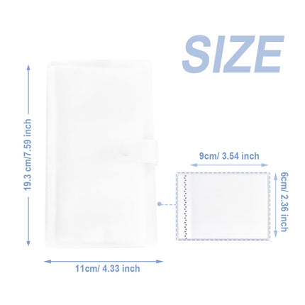 1 Pcs PP Professional Business Card Holder Organizer Book,Portable Business Card Binder- 120 Card Capacity Premium PP Folder with hard Cover, Name Card Credit Cards Binder for Men/Women(cat) Clear.