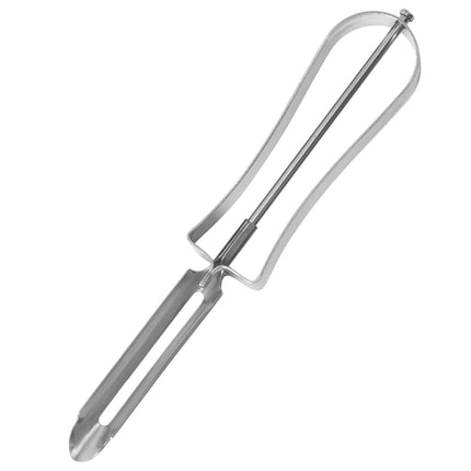 Professional Stainless Steel Peeler, Swivel Blade, Ergonomic Handle, Potato Eye Remover, Commercial Grade Vegetable Peeler for Potatoes, Carrots, Apples, Dishwasher Safe, 1.02x5.91 1.02" x 5.91" Silver.