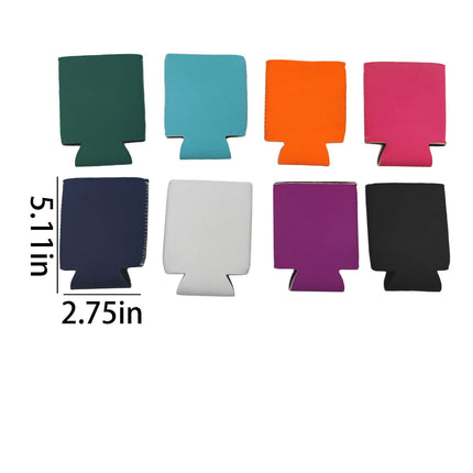 1 Pcs Blank Beer Can Coolers Sleeves,Can Covers Beer Keeps Beer Cold and Hands Warm,Bottle Sleeves Coolers Holder Non-slip nylon Can Coolier Sleeves,Open Bottom,2.75x5.11 in(Pink2) 6pcs.