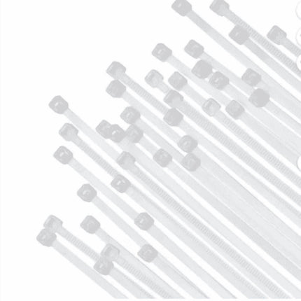 Cable Zip Ties,100 Pack White One Sizes 12 Inch Length,Nylon Universal Cable Tie,Multi-Purpose Self-Locking Nylon Cable Cord Management ,Heavy Duty Durable Adjustable Plastic Wire Ties for Home White.