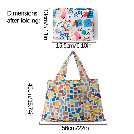 2025 New Foldable Shopping Bag,Women Reusable Tote for Groceries,Washable Shopping Long Handles Fold-Up Pouch Heavy Duty Bulk,Lightweight Eco-Friendly Compact Bag for Travel Market Daily Use Storage E.