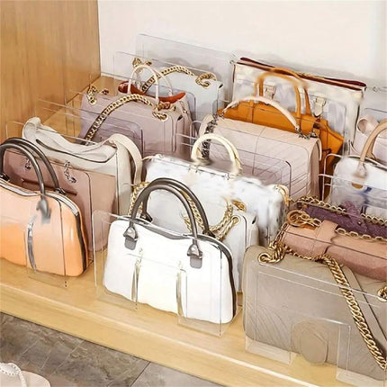 Acrylic File Sorter, Clear Handbag Holder Acrylic Desk Organizer, Sturdy Desktop Files Organizer Files Folder Holder Rack for Envelopes Mail Letter Paper Notebook Electronics, 1 Pcs, 12.6x5.9x5.12 12.6" x 5.9" x 5.12" Clear.