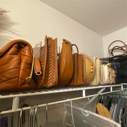 Acrylic File Sorter, Clear Handbag Holder Acrylic Desk Organizer, Sturdy Desktop Files Organizer Files Folder Holder Rack for Envelopes Mail Letter Paper Notebook Electronics, 1 Pcs, 12.6x5.9x5.12 12.6" x 5.9" x 5.12" Clear.