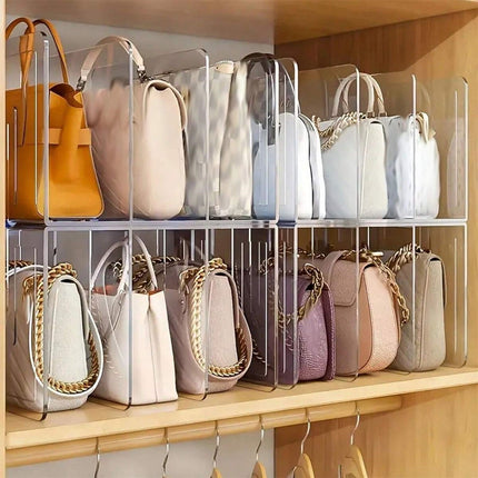 Acrylic File Sorter, Clear Handbag Holder Acrylic Desk Organizer, Sturdy Desktop Files Organizer Files Folder Holder Rack for Envelopes Mail Letter Paper Notebook Electronics, 1 Pcs, 12.6x5.9x5.12 12.6" x 5.9" x 5.12" Clear.