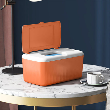 Tissue Box with Lid, Modern Desktop Tissue Box Holder, Facial Tissue Dispenser Box, Cover Holder Napkin Organizer Wet Tissue Box with Lid Rectangular Storage Box Tissue Dispenser Box, 8.66x4.72x3.14 8.66" x 4.72" x 3.93" Navy.