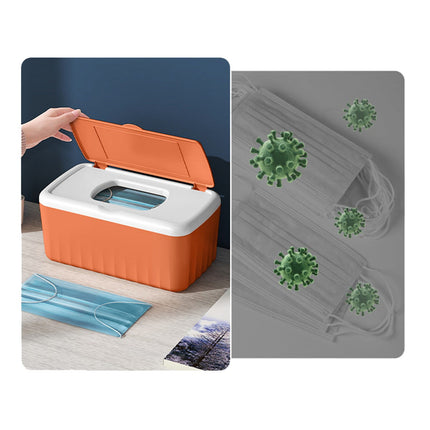 Tissue Box with Lid, Modern Desktop Tissue Box Holder, Facial Tissue Dispenser Box, Cover Holder Napkin Organizer Wet Tissue Box with Lid Rectangular Storage Box Tissue Dispenser Box, 8.66x4.72x3.14 8.66" x 4.72" x 3.93" Navy.