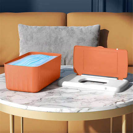 Tissue Box with Lid, Modern Desktop Tissue Box Holder, Facial Tissue Dispenser Box, Cover Holder Napkin Organizer Wet Tissue Box with Lid Rectangular Storage Box Tissue Dispenser Box, 8.66x4.72x3.14 8.66" x 4.72" x 3.93" Navy.