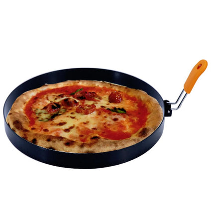 7.87" Omelette Ring for Griddle, Large Stainless Steel Griddle Omelet Rings, Non-Stick Pancake Egg Ring, Round Omelette Rings Omelet Mold, Muffin Mold Silicone Handle, 1 Pcs 7.87" Black.