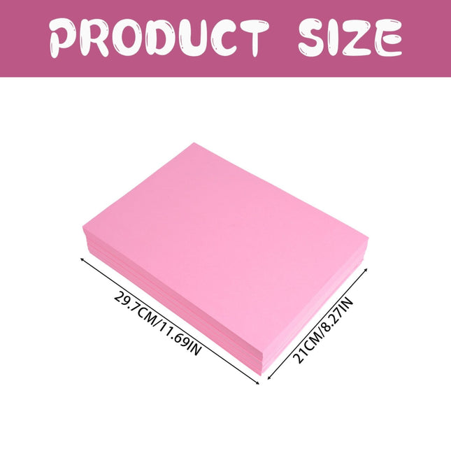 100Pcs Copy Printer Paper,8.5 x 11 Pink Letter Size Copy Paper, 100 Sheets Printing Paper for Documents Writing, Drawing, Smooth, Colored Paper Letter Size for Printer, Arts & Crafts, DIY Pink.