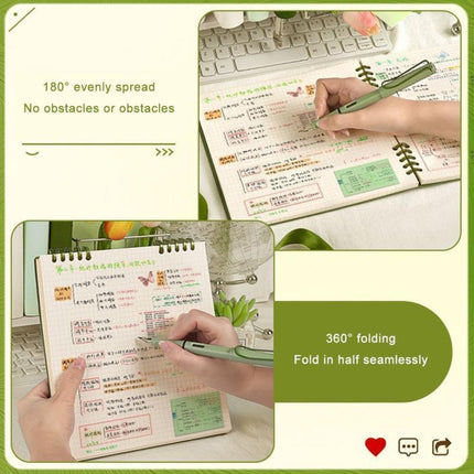 Sketch Book Sketchpad,Journal Memo Notebook Notepads Grids Notebook Writing Notebook for Sketching Scribbling Notebook Journal Refillable Notebooks,Top Spiral Bound Sketch Pad,7.87x7.56",Beige Army Green.