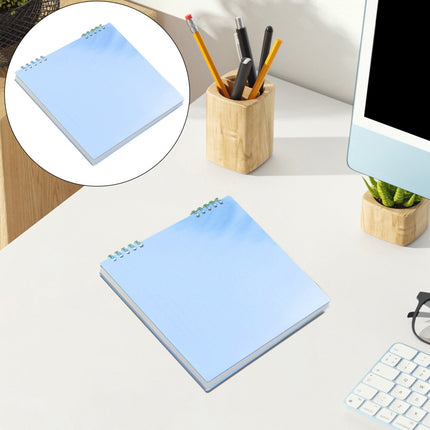 Sketch Book Sketchpad,Journal Memo Notebook Notepads Grids Notebook Writing Notebook for Sketching Scribbling Notebook Journal Refillable Notebooks,Top Spiral Bound Sketch Pad,7.87x7.56",Beige Sky Blue.