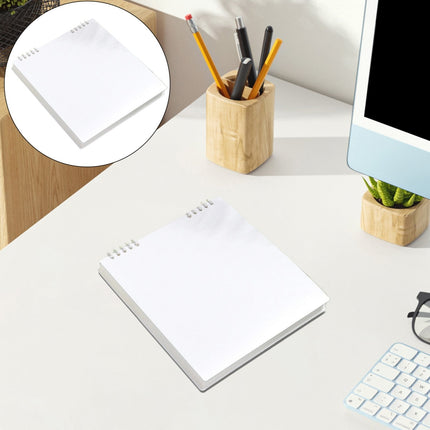 Sketch Book Sketchpad,Journal Memo Notebook Notepads Grids Notebook Writing Notebook for Sketching Scribbling Notebook Journal Refillable Notebooks,Top Spiral Bound Sketch Pad,7.87x7.56",Beige White.