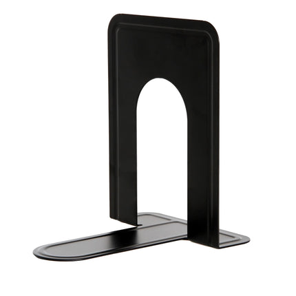 Non-Slip Bookends, Acrylic Book Ends for Shelves Clear Decorative Bookends Non-Skid Heavy Duty Bookend Book Holders/Stoppers (2 Pair/4 Pieces) 5x5x7.3 5.83x4.96x6.69" Black.