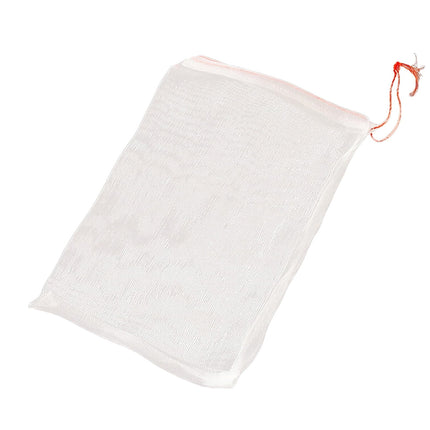 Fruit Protection Bags, Fruit Netting Bags for Fruit Trees Fruit Cover Mesh Bag with Drawstring, Netting Barrier Bags for Protecting Fruit and Vegetables, 1 Pcs, 3.93x5.9 3.93" x 5.9" White.