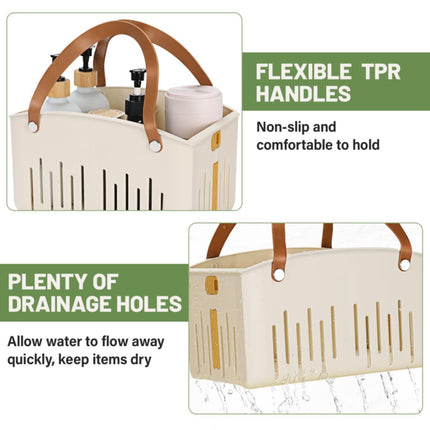 Cotton Woven Basket with PU Leather Handle, Clothes Toys Candy Gifts Cotton Rope Organizer, Living Room Basket Bathroom Shower Storage Laundry Basket, Dog Cat Bed, Fall Basket, 11.02x8.66x4.33 11.02" x 8.66" x 4.33" White.