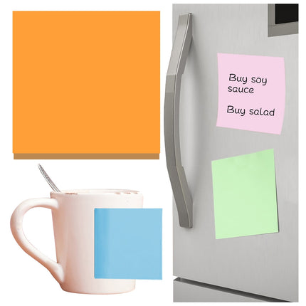 1 Pack Premium Multi-Use Sticky Notes 3x3 in Post Bright Stickies Colorful Super Sticking Power Memo Pads, Strong Adhesive, 100 Sheets/pad, Super Sticking Power Memo Pads(light blue,3x3") Fluorescent Orange.