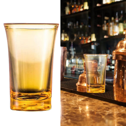 1 Pack Heavy Base Multicolor Shot Glasses Set, 1.2 oz Colorful Shot Bulk, Clear Shot Glass, Tequila Cups Small Glass, Shot Glasses for Whiskey, Tequila, Vodka, Spirits & Liquors(Blue,1.7x1.7x2.6") Yellow.