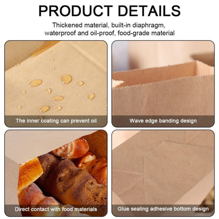Paper Grocery Bags (50 Pcs Bulk) Heavy Duty Brown Paper Bag, Large Grocery Kraft Sacks, for Takeout, Restaurant, Retail, Shopping, 3.54x2.16x7.08 3.54" x 2.16" x 7.08" Khaki.