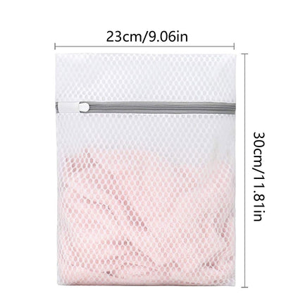 3 Pcs Mesh Laundry Bag For Delicates Wash Bag For Underwear Lingerie Small Premium Fine Mesh Laundry Bags with Sturdy Zipper for Delicates,Travel Storage Organize Bag Laundry Bag,3 Pcs,9.06x11.81 3 Pcs.