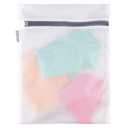 2 Pack 12" x 15" Laundry Mesh Net Washing Bag for Clothes bra Lingerie Socks Underwear,2 Pack Thickened Fine Mesh Gray Zippered Laundry Bags,Protective Wash Bags for Clothes,Laundry Mesh Bags 16" x 19".