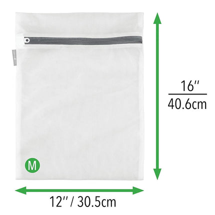 2 Pack 12" x 15" Laundry Mesh Net Washing Bag for Clothes bra Lingerie Socks Underwear,2 Pack Thickened Fine Mesh Gray Zippered Laundry Bags,Protective Wash Bags for Clothes,Laundry Mesh Bags 16" x 19".