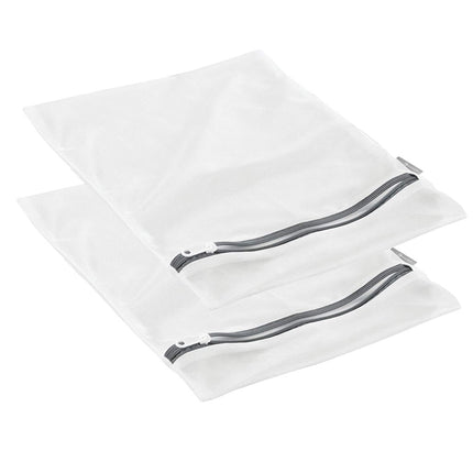 2 Pack 12" x 15" Laundry Mesh Net Washing Bag for Clothes bra Lingerie Socks Underwear,2 Pack Thickened Fine Mesh Gray Zippered Laundry Bags,Protective Wash Bags for Clothes,Laundry Mesh Bags 16" x 19".