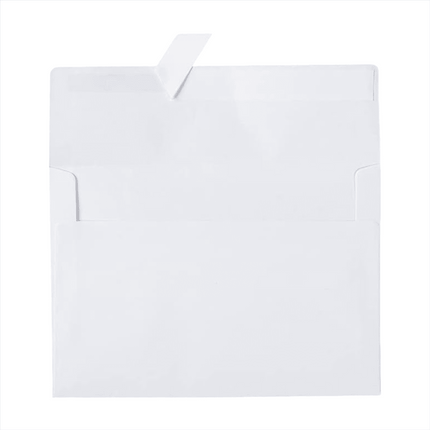 White Envelopes 40 Pack, 5 x 7 Square Envelopes Colored Self Seal for Wedding, Party Invitations, Greeting Cards, Announcements, Photos, 5.24 x 7.21 5.24" x 7.21" White.
