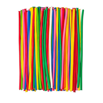 Long Balloons 100 Pack,for Animal Twisting and Party Decor,Thickened Latex Modeling Balloons for DIY Shapes,Ideal for Birthdays,Christmas,Wedding Celebrations,Durable for Clowns and Magicians.
