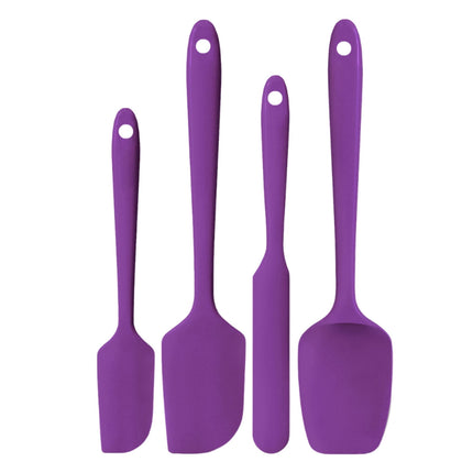 Silicone Spatula Set of 4,Heat-Resistant Up to 450°F for Baking and Cooking,Food-Grade Flexible Design with Ergonomic Handles,Prevents Scratches on Cookware,Ideal for Cake Decorating and Sauces. D.