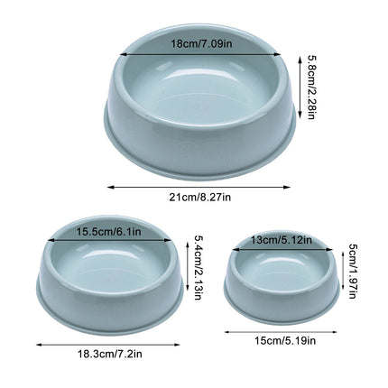Plastic Dog Bowl,Non Slip Candy Color Plastic Pet Food Bowl,Shallow Cat Food Dish ,Reusable Pet Food And Water Bowl,Puppy Cat Animal Feeding Bowls ,Pet Food Container Storage Easy To Clean 7.2" x 2.13" x 6.1" Pink.