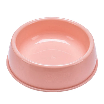 Plastic Dog Bowl,Non Slip Candy Color Plastic Pet Food Bowl,Shallow Cat Food Dish ,Reusable Pet Food And Water Bowl,Puppy Cat Animal Feeding Bowls ,Pet Food Container Storage Easy To Clean 8.27" x 2.28" x 7.09" Pink.