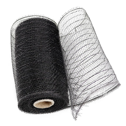 Poly Mesh Ribbon,6x338 Inch,Red Foil Mesh for Wreaths,Swags and Christmas Tree Decoration Ribbli Metallic Mesh Ribbon, Red Foil Mesh for Wreaths, Swags and Christmas Tree Decoration(Z1-Purple) Black.