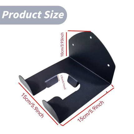 1 Pack Hair Dryer Holder, Wall Mount Self Adhesive Waterproof Blow Dryer Rack Storage Organizer Hanger, Compatible with Most Hair Blower Appliance, Curling Iron, Straightener(Z2-White) Black.