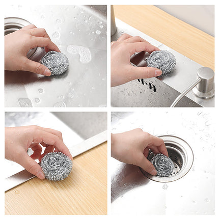 Stainless Steel Scrubbers,Stainless Steel Scourers Sponges ,Stainless Steel Scrubbing Pads,Metal Scouring Pads,Steel Wool Scrubbers For Stoves, Pots, Cooker Hoods, That Are Difficult To Clean,4pcs 5pcs.
