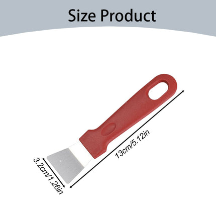 Stainless Steel Scrapers, Multifunctional Scraper Cleaning Tool for Cookware, Stovetop, Adhesive, Oven Racks, Grout, Grill, Glass, Durable Scraper for Kitchen, Home, 1 Pcs, 5.12x1.26 5.12" x 1.26" Black.