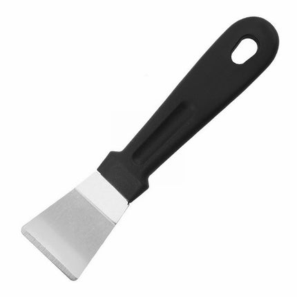 Stainless Steel Scrapers, Multifunctional Scraper Cleaning Tool for Cookware, Stovetop, Adhesive, Oven Racks, Grout, Grill, Glass, Durable Scraper for Kitchen, Home, 1 Pcs, 5.12x1.26 5.12" x 1.26" Black.
